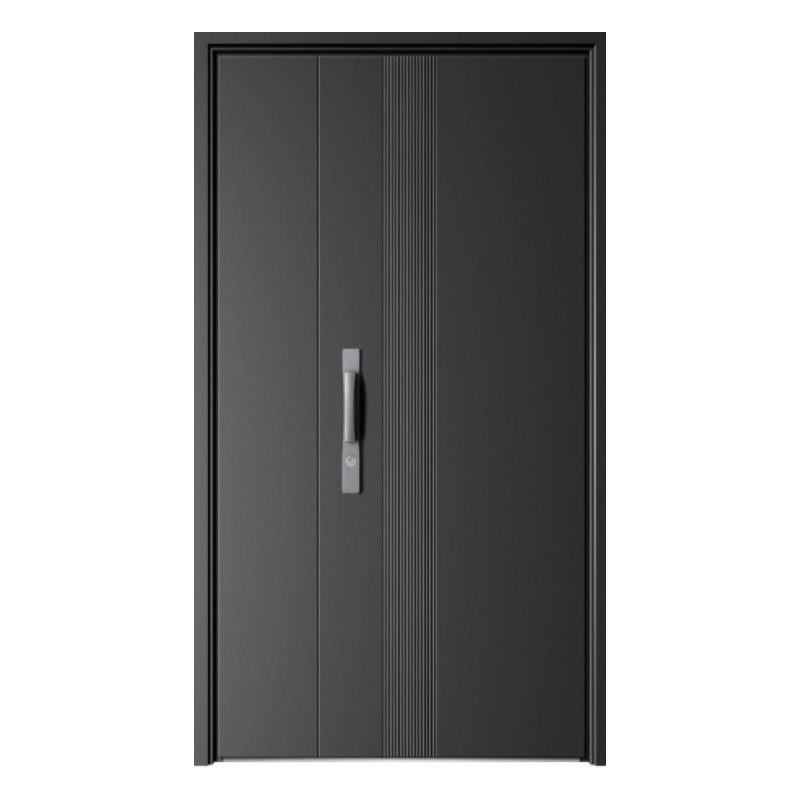 Современная входная дверь из алюминия, противопожарная