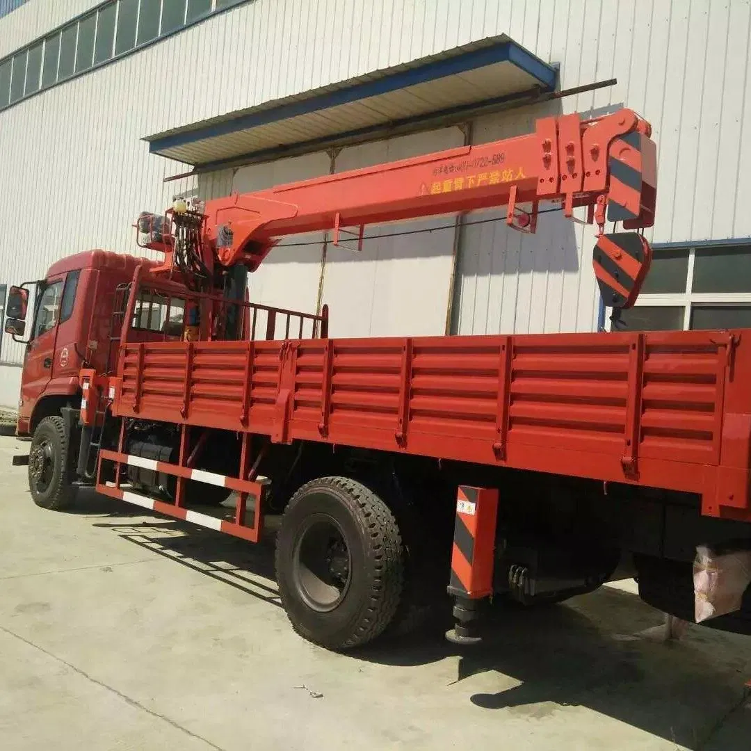Truck Mounted Crane Jiangwei 8 Tons Telescopic Straight Arm Crane with 150m Lifting Capacity