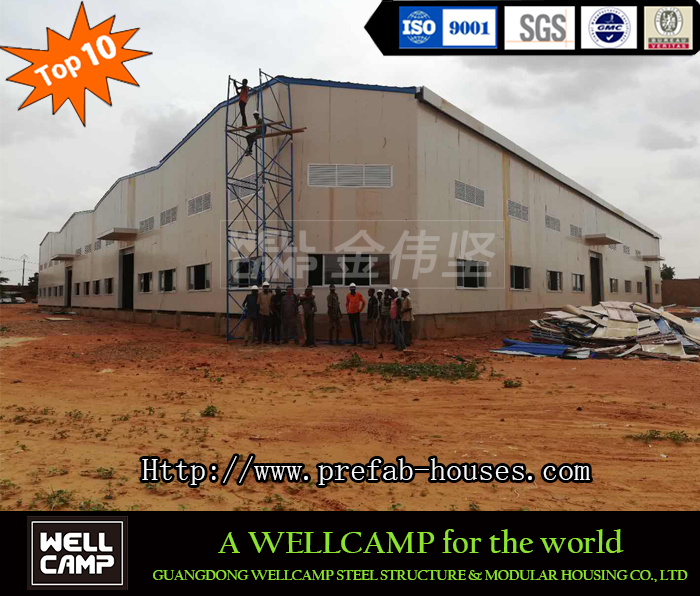 Wellcamp Luxury Prefab Construction Design Steel Structure Warehouse for Hot Sales