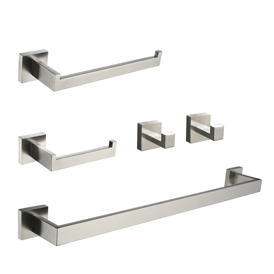 Hotel Gold Bath Fittings Rack Hook Stainless Steel Furniture Bathroom Hardware Accessories