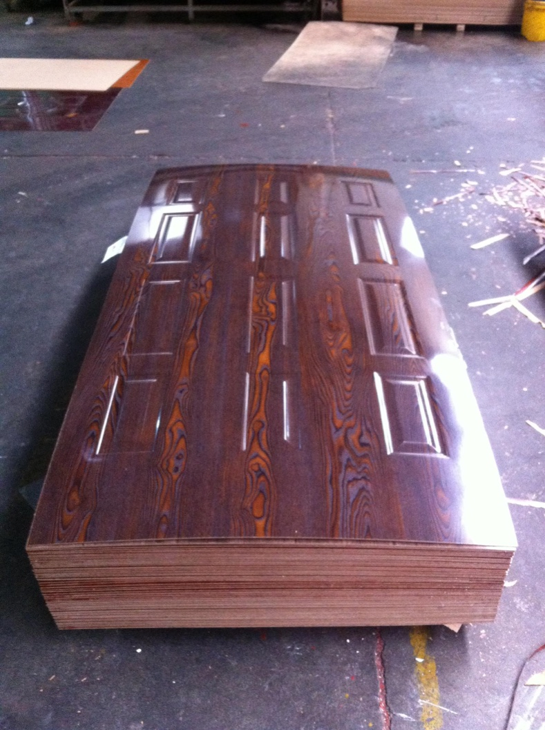 Oak/Ash/Walnut/Dragon/Mahogany Melamine Moulded Door Skin for Door