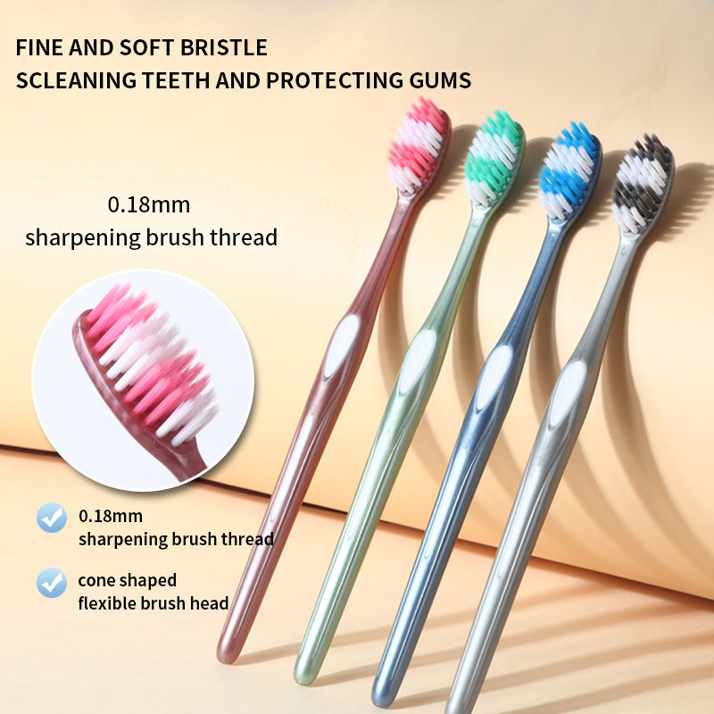 Мягкая зубная щетка для взрослых Fine and Soft Bristle