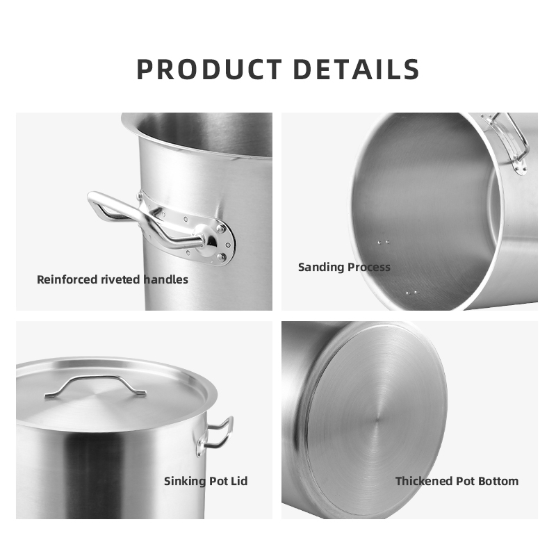 Набор кастрюль из нержавеющей стали 200 л для ресторанов