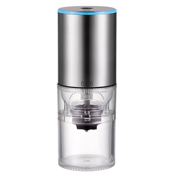 Rechargeable Espresso Machine Coffee Bean Grinder for Home Office Use with Safe Switch