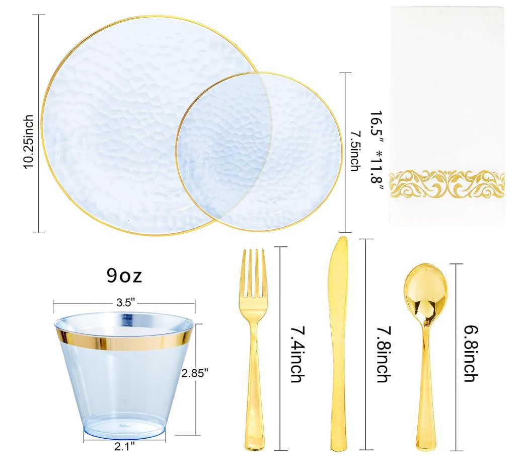 Disposable PS Plastic Tulip Pattern Western Dinner Plate Orchid Dessert Round Dish Party Tableware