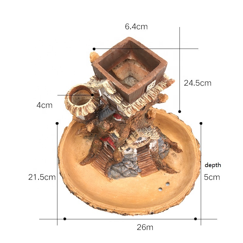 Кашпо смола для цветов суккулентов