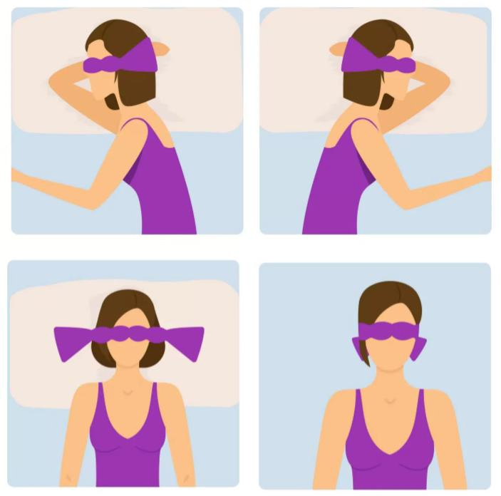 Patented Light Blocking Design for Sleeping, Travel & Relaxation Bead Filled, Machine Washable, Eye Pillow Pressure Sleep Mask Eye Mask