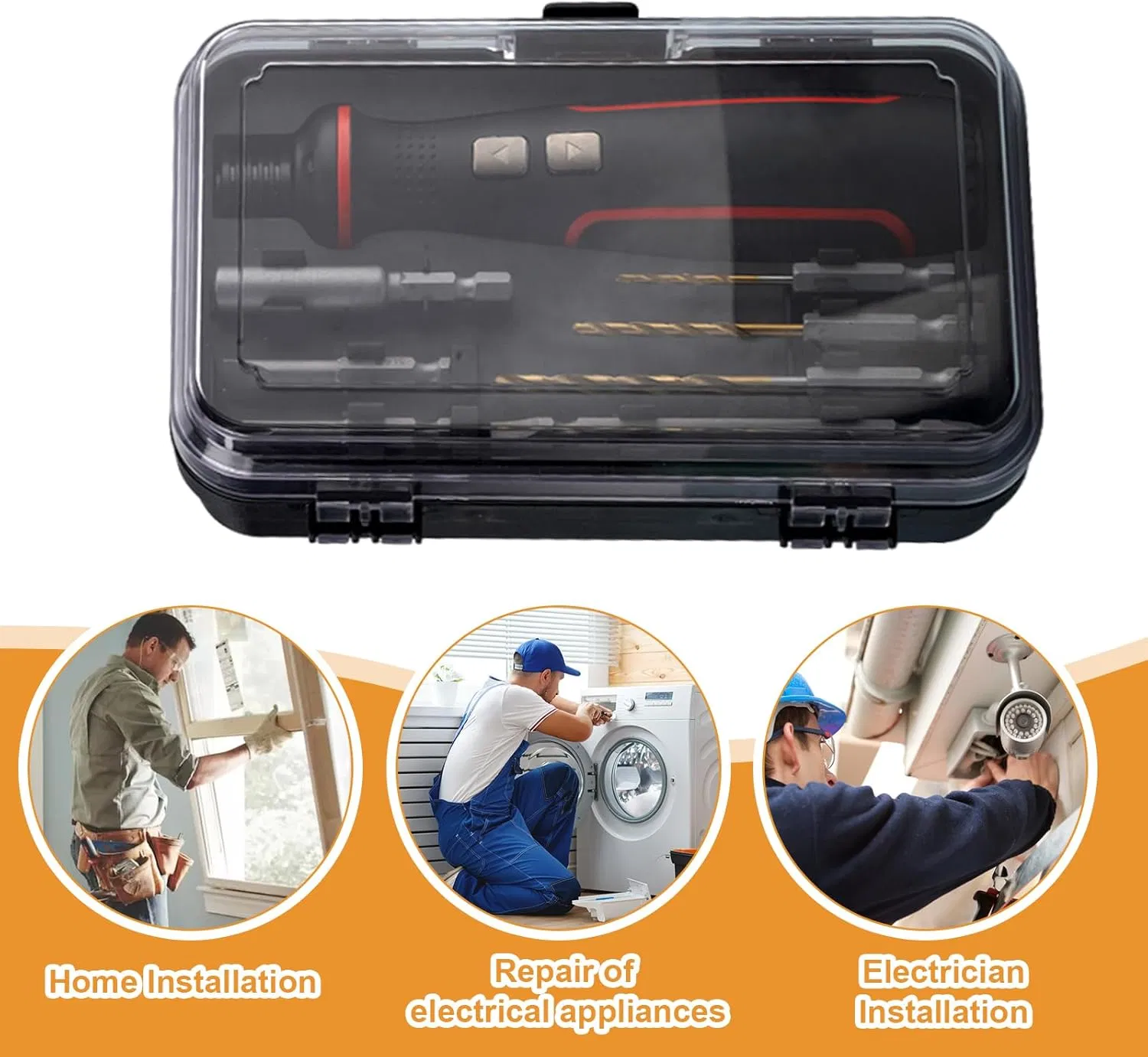 Mini Power Electric Cordless Drill Driver Repair Tools Precision Screwdriver (FX-MPS04)