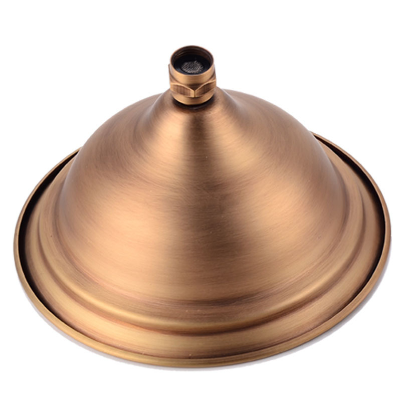 High Grade Brass Gold Chrome 8" Vintage Rainfall Shower Head Round Top Spray Rain Shower Head