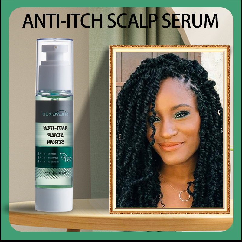 Factory Custom Private Label Hair Care Peppermint Cooling Scalp Soothing Alcohol-Free Anti-Itch Menthol Hair Serum Oil