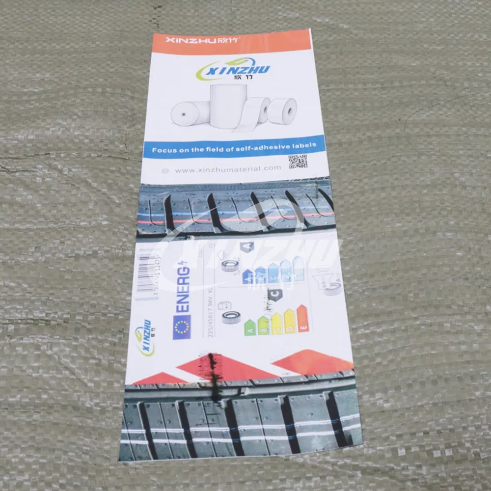 Custom Durable Pet Adhesive Letter Printing Sheet Stick Private Rubber Tyre Label Sticker for Car Motorcycle Vehicle