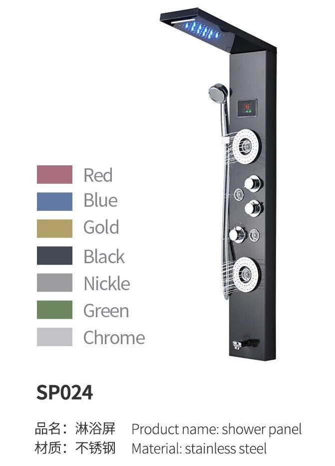 Elegant Stainless Shower Panel for Luxurious Bathroom Experience