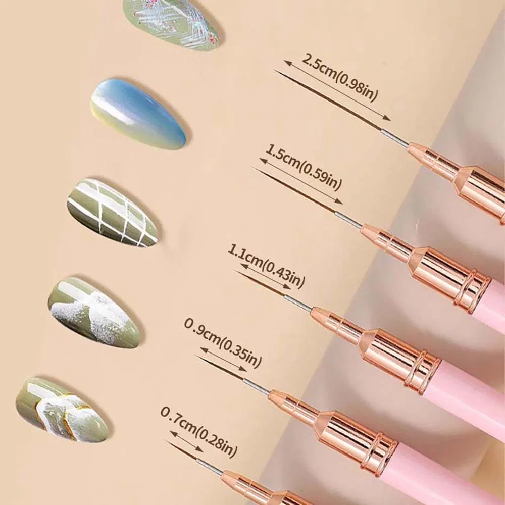 New Manicure Gel Detail Paint Fine Long Color Nail Art Liner Brush