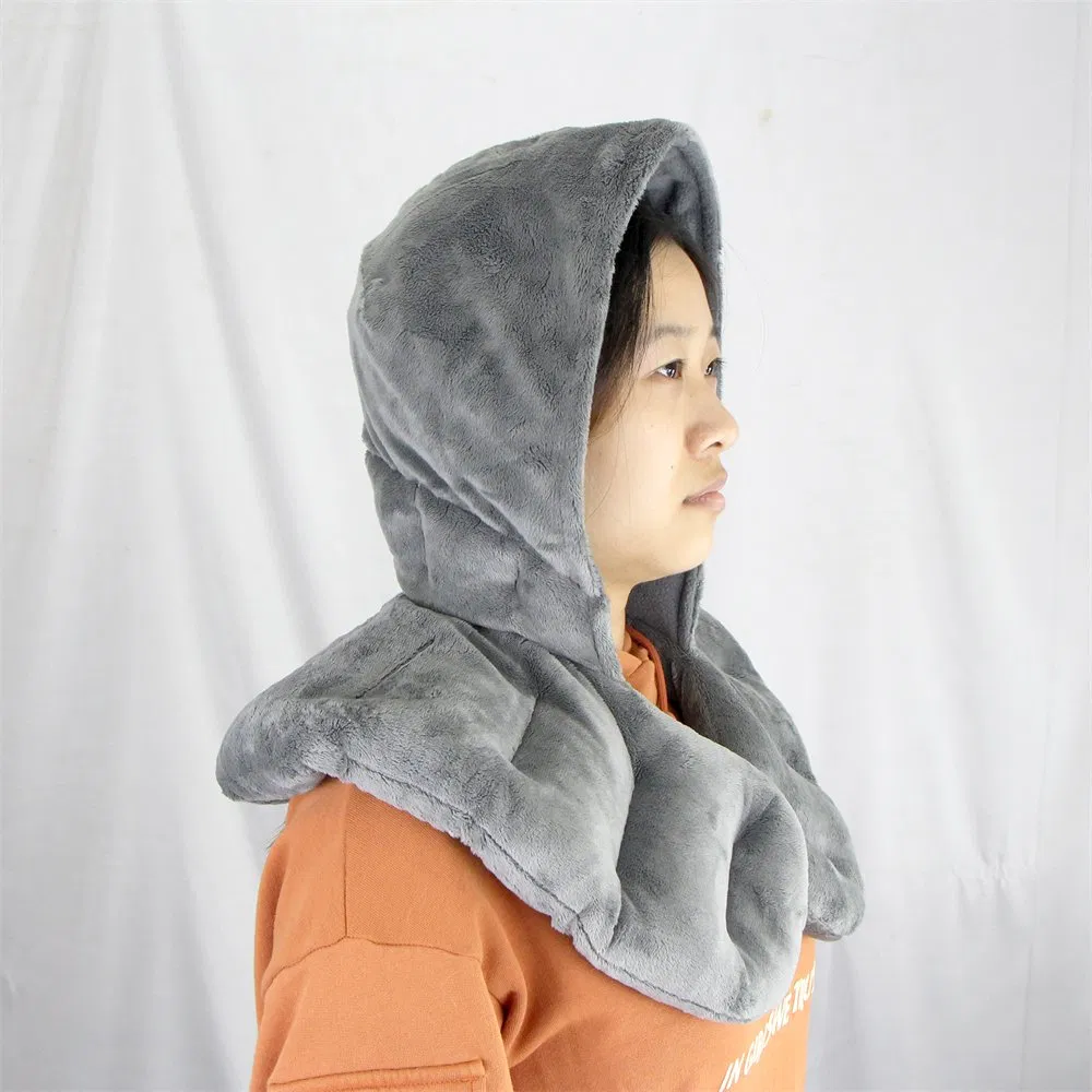 Uland Flaxseed Beads Microwavable Neck Wrap Heating Pad with Cap