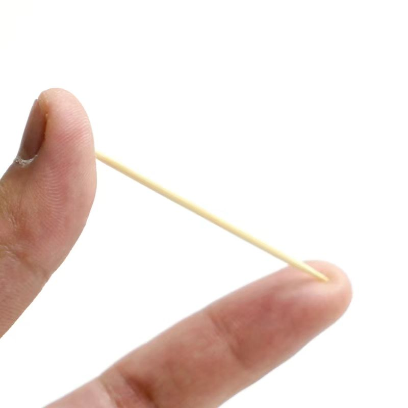 Bamboo Wooden Toothpicks Round, Strong, Splinter-Free for Teeth and Appetizers