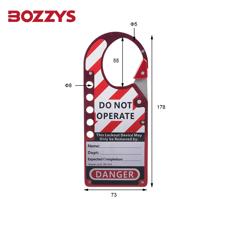 Bozzys Alloy Aluminum Safety Lockout Hasp