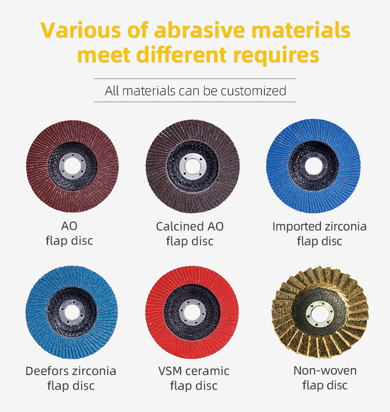 T27 Zirconia Aluminum Oxide Calcined Ceramic Flexible Abrasive Flap Disc for Stainless Steel