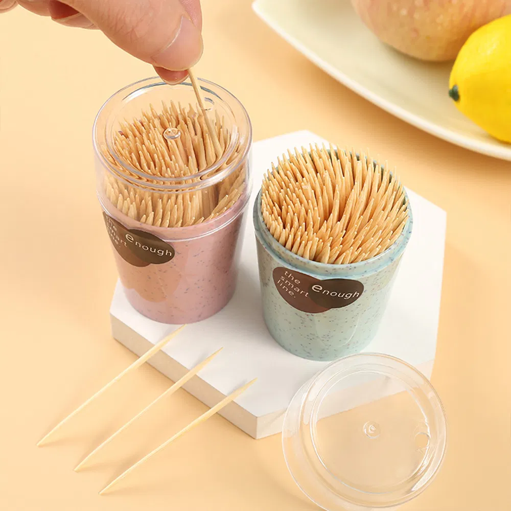 Natural Material Wooden Toothpicks for Teeth Cleaning Appetizer Barbecue Fruit
