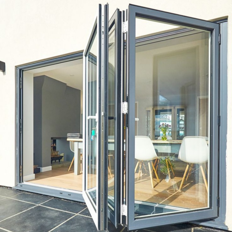 China Factory Awning Interior Bi-Fold Sliding Glass Aluminium Alloy Windows and Doors