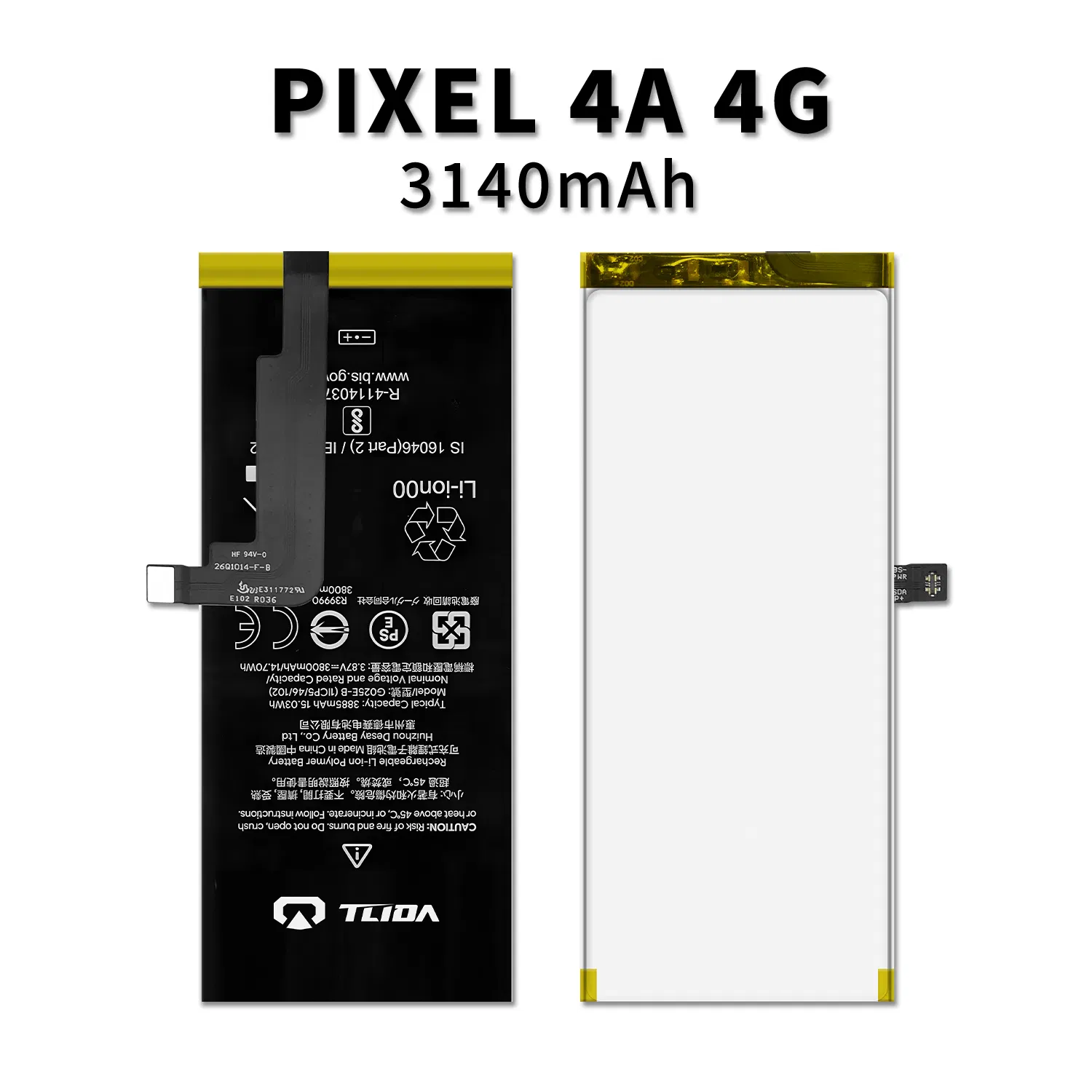 Wholesale for Google Pixel4a 4G Battery Cellphone for Google Mobile Phone Battery