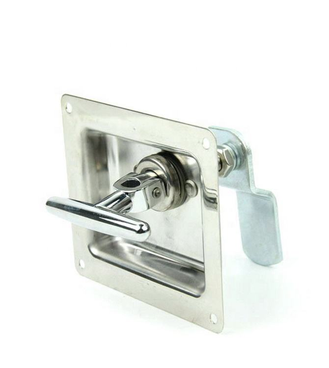 Stainless Steel Cabinet T Shape Handle T-Handle Truck Trailer Lock Tool Latch