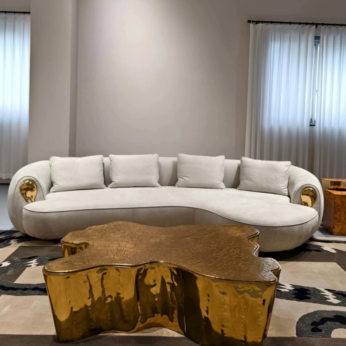 Диван нубук европейский стиль 1-2-3 местный для гостиной