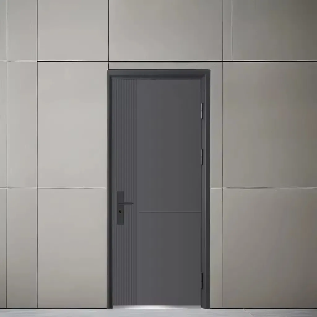 Steel Entrance Anti Burglar Side Opening Waterproof Chinese Commercial Finished Surface Security Doors