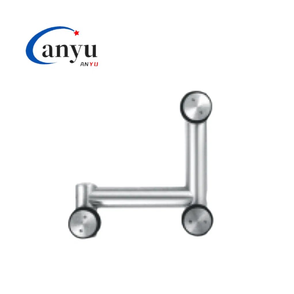 Stainless Steel Glass Wall Corner Swing Door Fitting Over Panel Pivot Glass Hardware