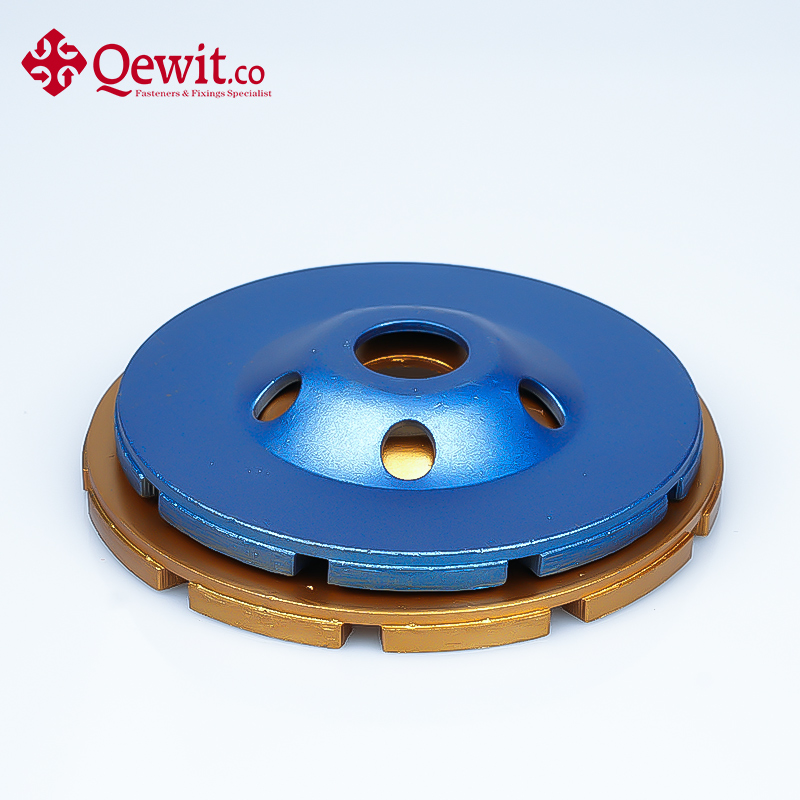 Double Row Diamond Cup Wheel for Metal Grinding - Black Color