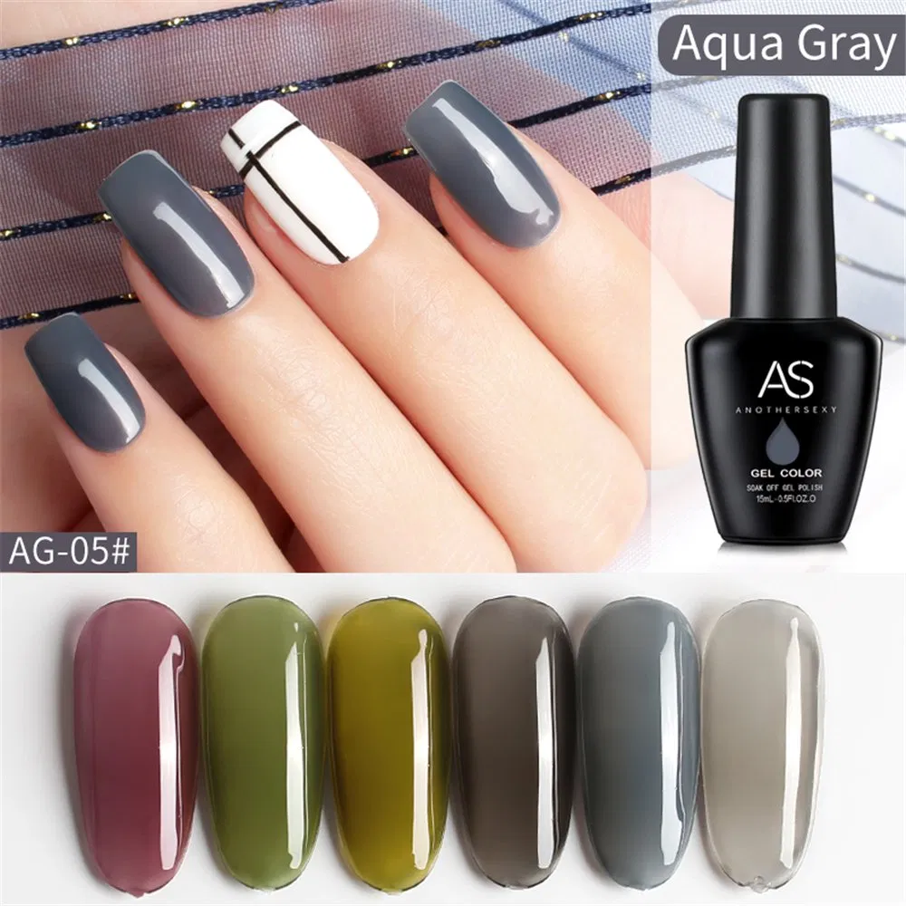 Wholesale Private Label Custom Gel Nail Polish UV LED 15ml Soak off Long Lasting UV Gel Nail Polish
