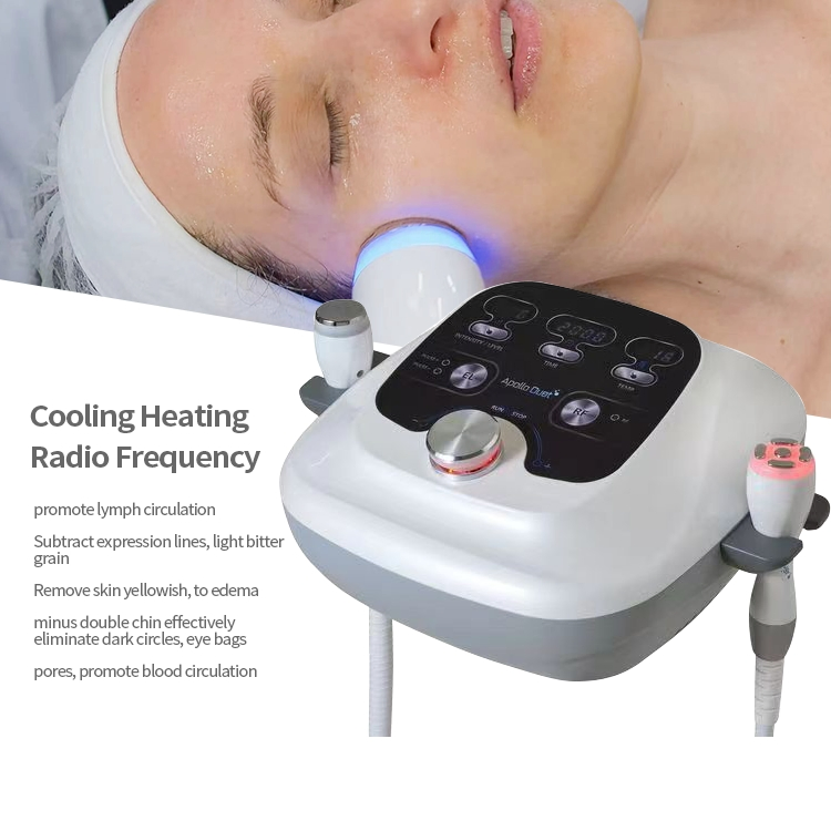 Apollo Duet Hot Cold Electroporation Mesotherapy Cooling Heating Cryo Facial Freeze Skin