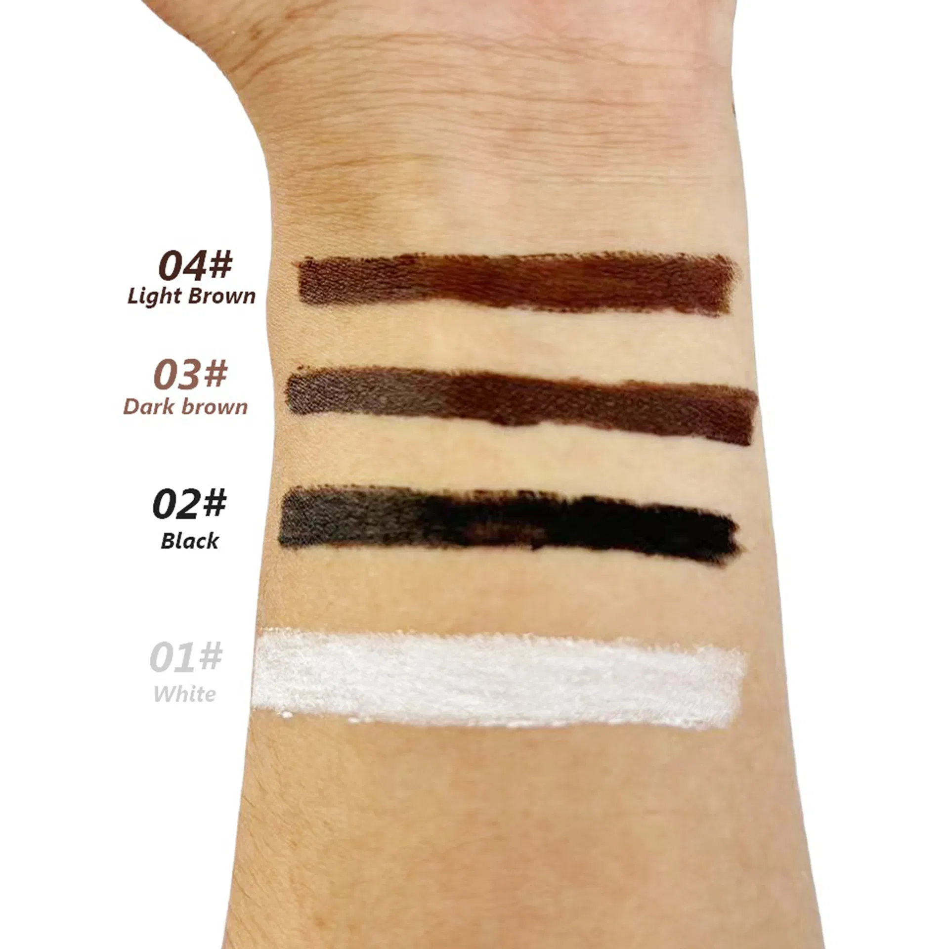 Gold Tube Waterproof Dark Brown Black Retractable Eyeliner Pencil Organic Vegan Gel Creamy Eyeliner