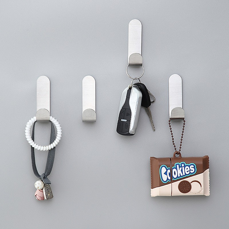 Настенный крючок для одежды черный, без сверления