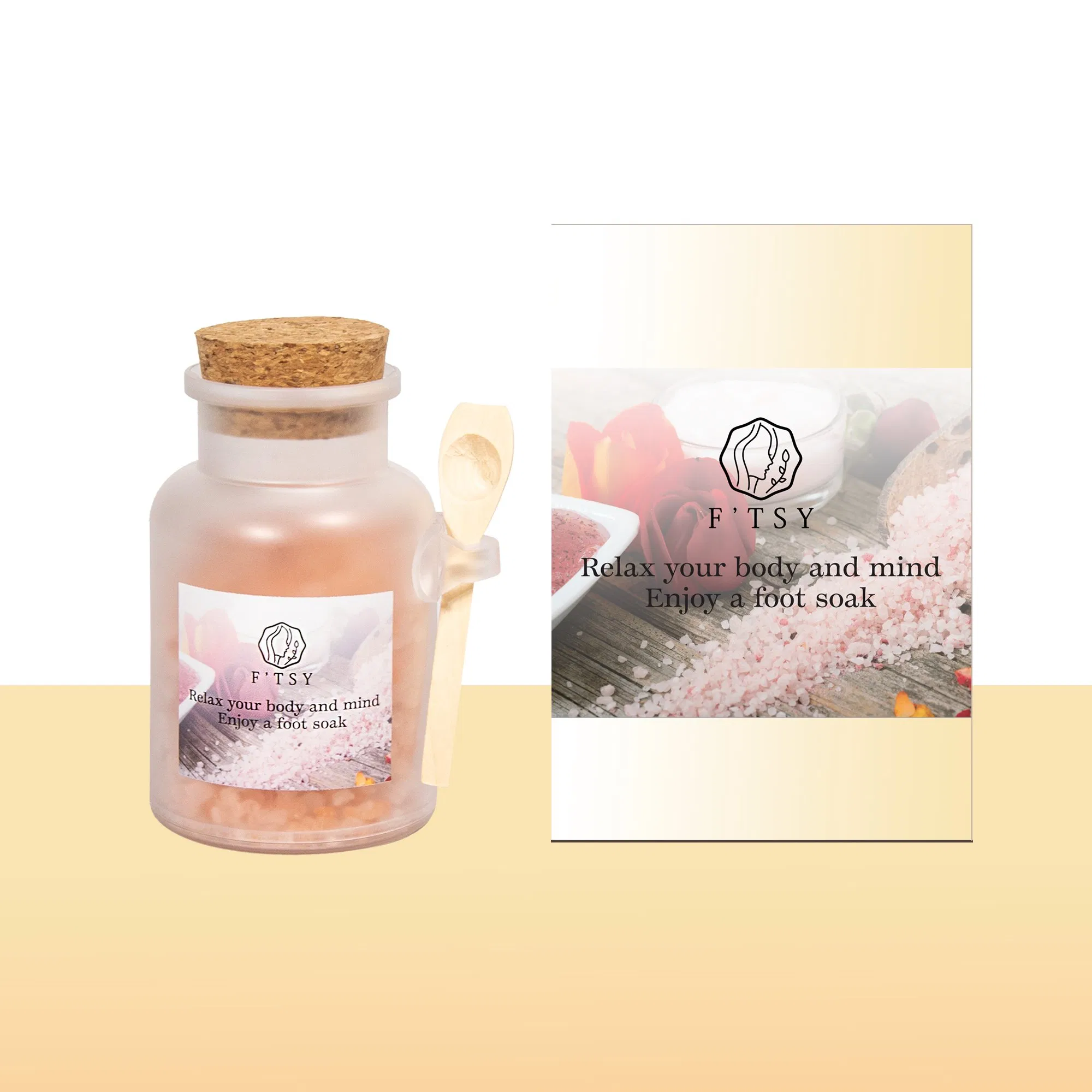 Wholesale Price Natural Salt Foot Soak with Petals Epsom Salt Bath Salt Foot Care Private Label