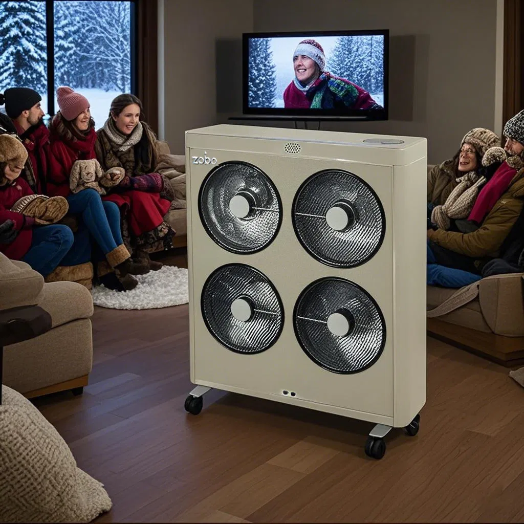 Factory Direct Selling Ceramic Heating Electric Radiator Infrared Ceramic Room House Hoom Coffes Heater 3000W with Quiet Caster