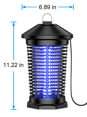 Bug Zapper Outdoor Mosquito Zapper with Dusk-to-Dawn Light Sensor Waterproof Fly Zapper Electric Mosquito Killer for Garden