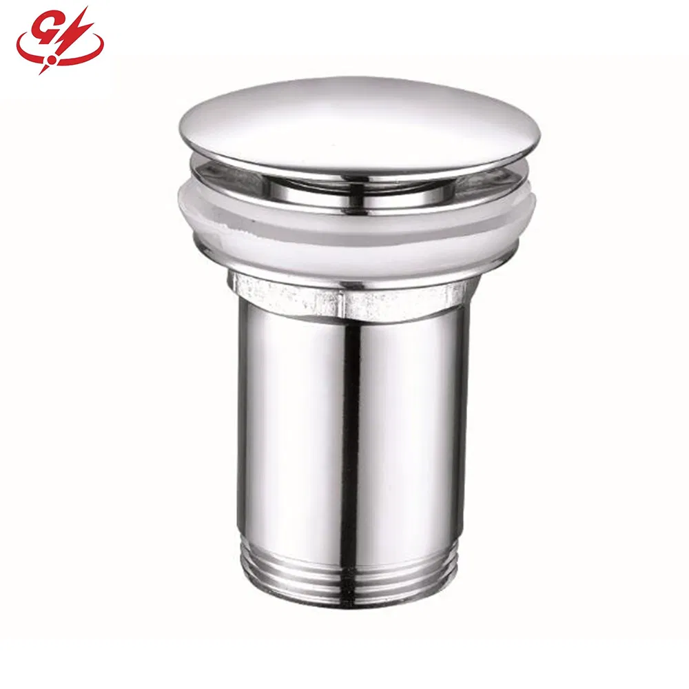 Plastic Nut Basin Pop up Brass Basin Drain with Round Mushroom Cap