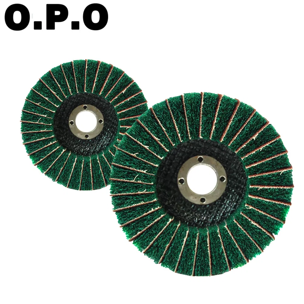 Industrial 4.5 Inch 115mm Grinding Scouring Pad Flat Emery Cloth Wheel Abrasive Disc for Metal Surface Treatment