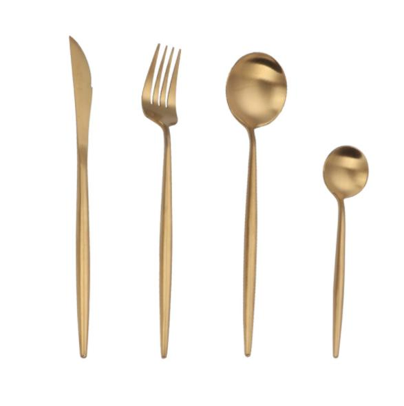 Cutlery Set Tableware Stainless Steel Utensil Set Luxury Steak Knife Gold Knife, Fork and Spoon Set Home