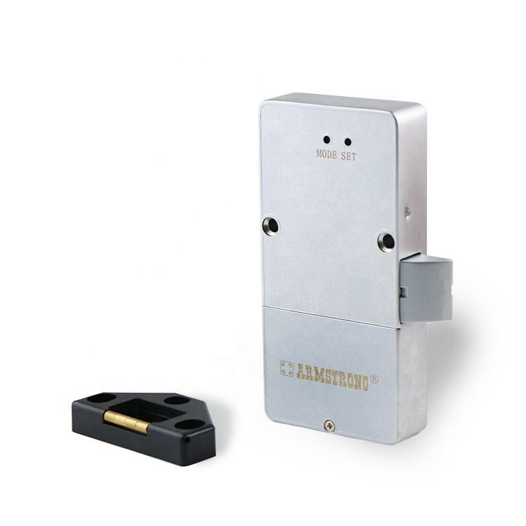 High Quality Matte Chrome Showcase Electronic RFID Card Electric Glass Cabinet Lock