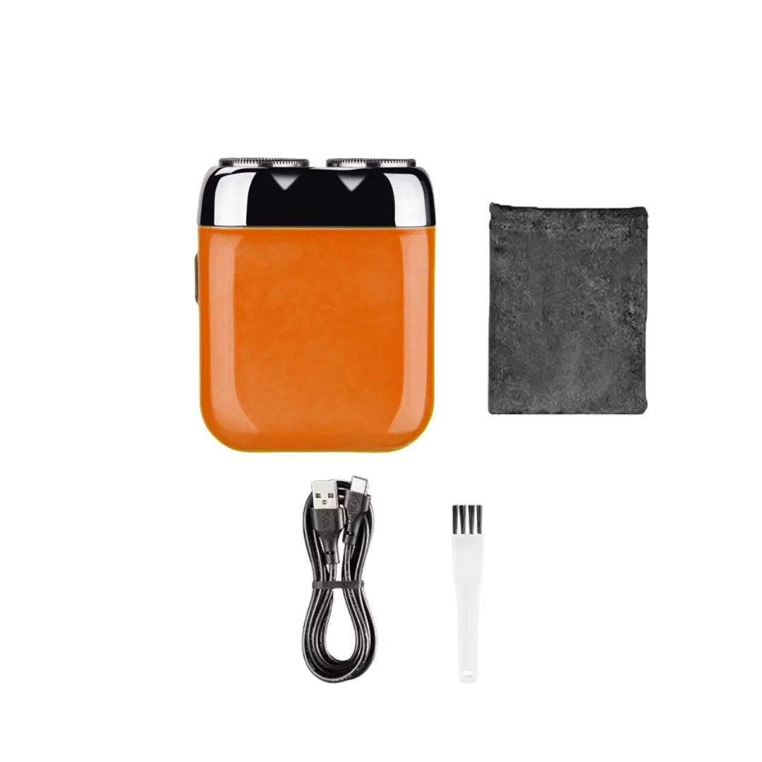 Two Floating Heads Portable Waterproof Razor Rechargeable Shaver