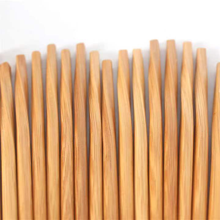 24cm Eco-Friendly Reusable Gift Custom Logo Print Twist Shape Bamboo Chopsticks for Cooking and Eating