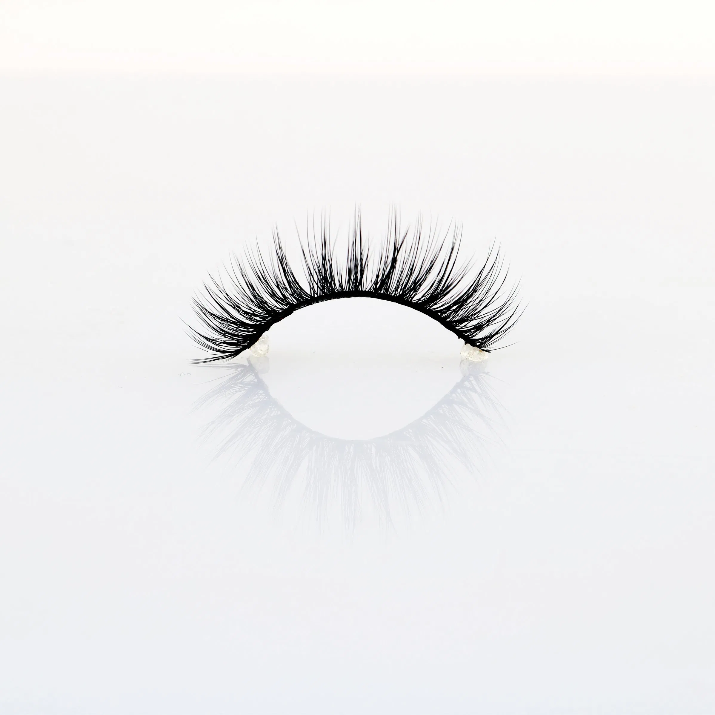 Volume Individual Fluffy Adhesive/Stick on Lashes Extension Vegan Plant Fiber Cluster Premade Pre-Cut False Eyelashes