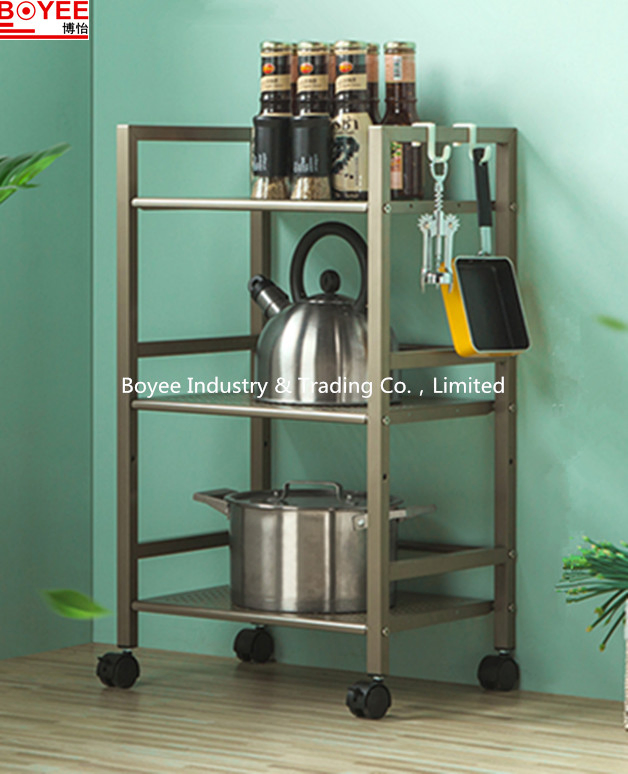 3 Tier Household/Kitchen Storage Metal Pipe Kitchen Organizer