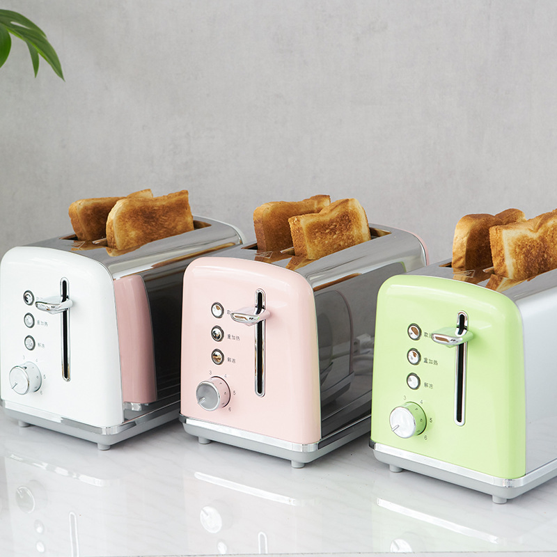 2 Slices Six-Speed Home Automatic Toaster Breakfast Toaster