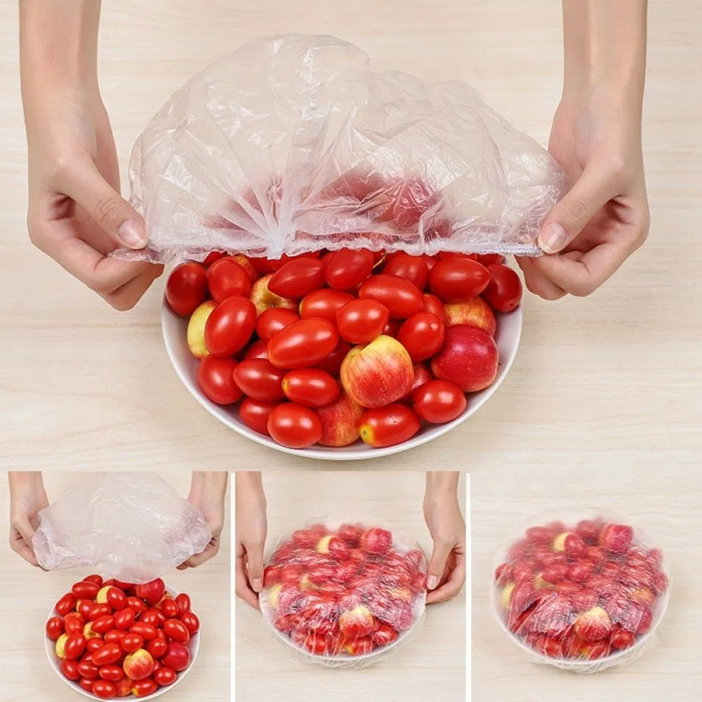 Disposable Food Cover Elastic Plastic Bowl Cover Plus Fresh-Keeping Cover Kitchen Storage Organization