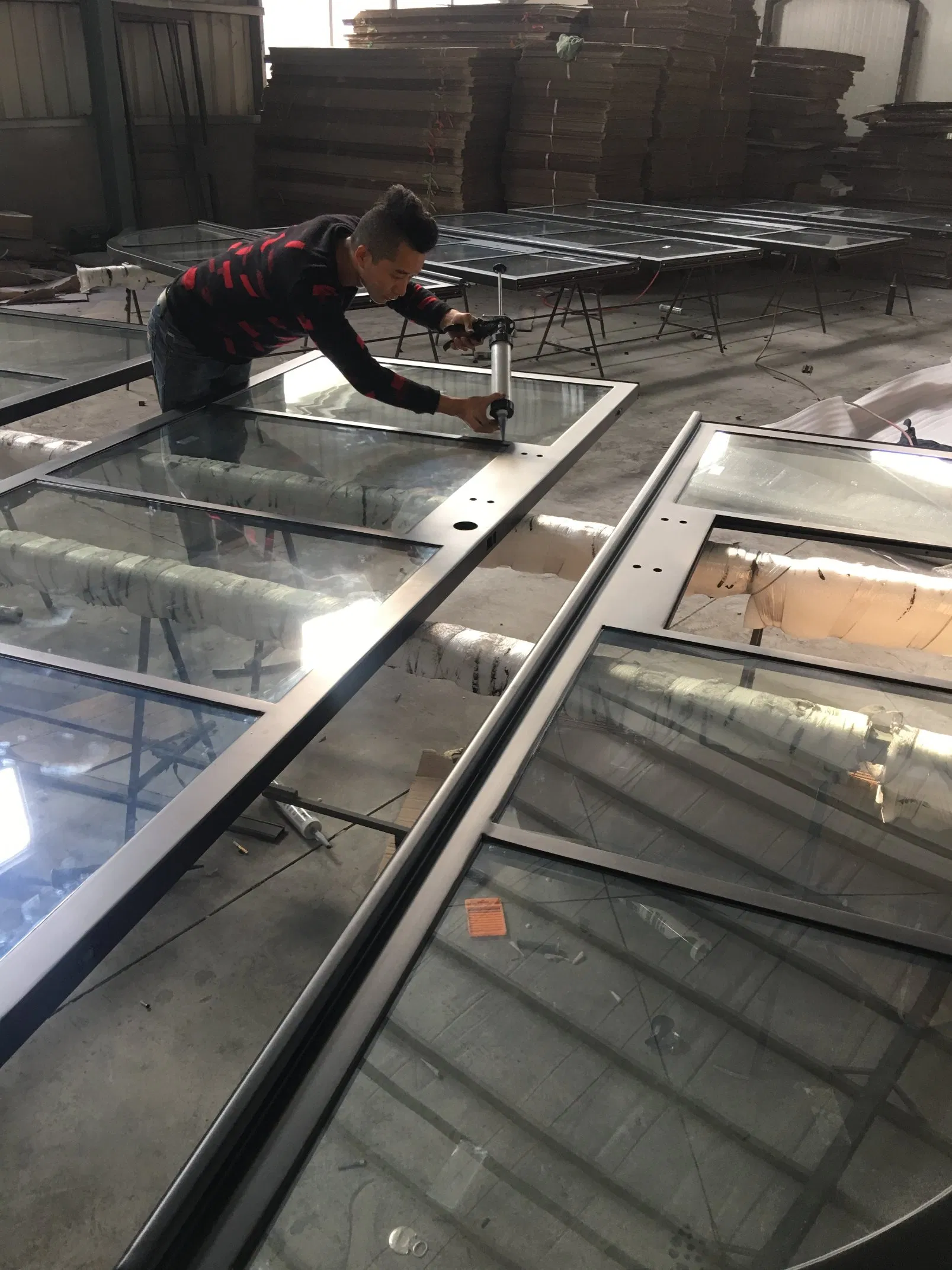 Hot Sale Cheap Price French Steel Door Iron Door