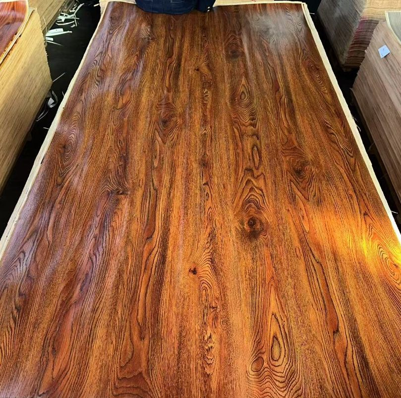 Lvp Melamine Laminated EV Veneer Paper Synchronized Veneer Paper