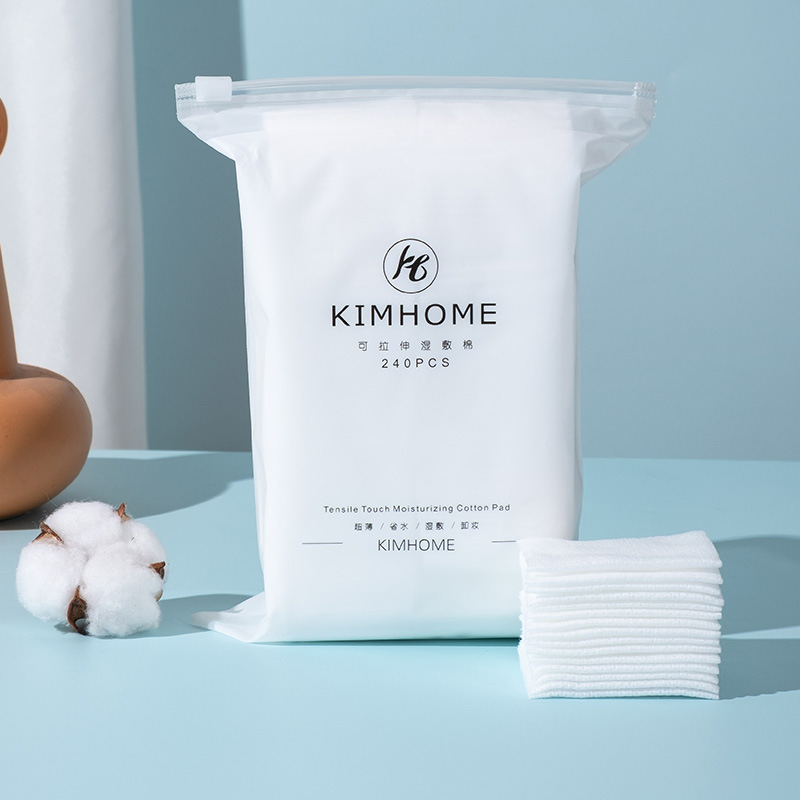 Factory Wholesale Stretchable Three-Layer Toner Mask Make-up Remover Wet Cotton Pads