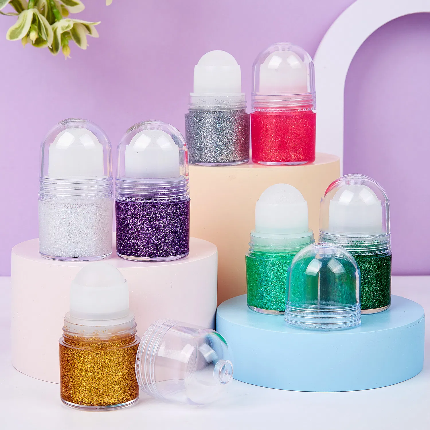 Sparkling Glitter Jelly Roll-on Gel for Face & Body